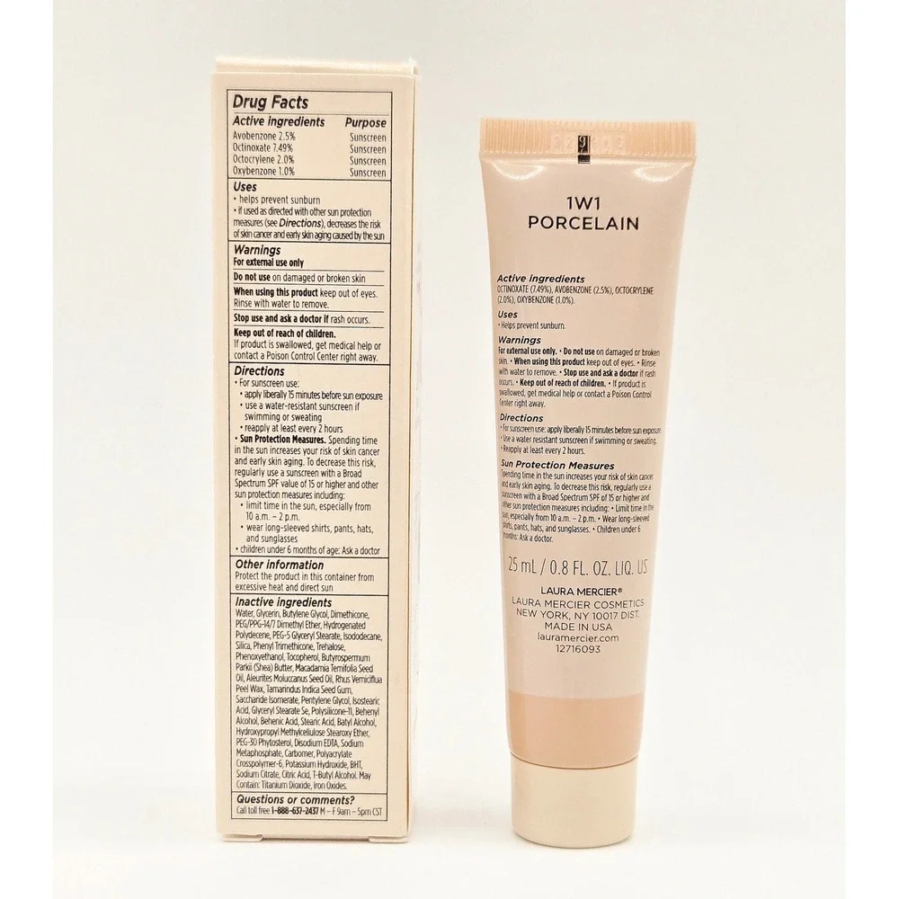 Laura Mercier Tinted Moisturizer Natural Skin Perfector 1W1 Porcelain 25ml